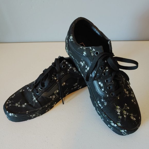 vans midnight floral old skool
